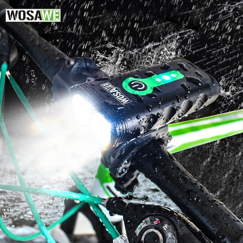 Велосипедный передний фонарь с держателем 5 режимов зарядка через