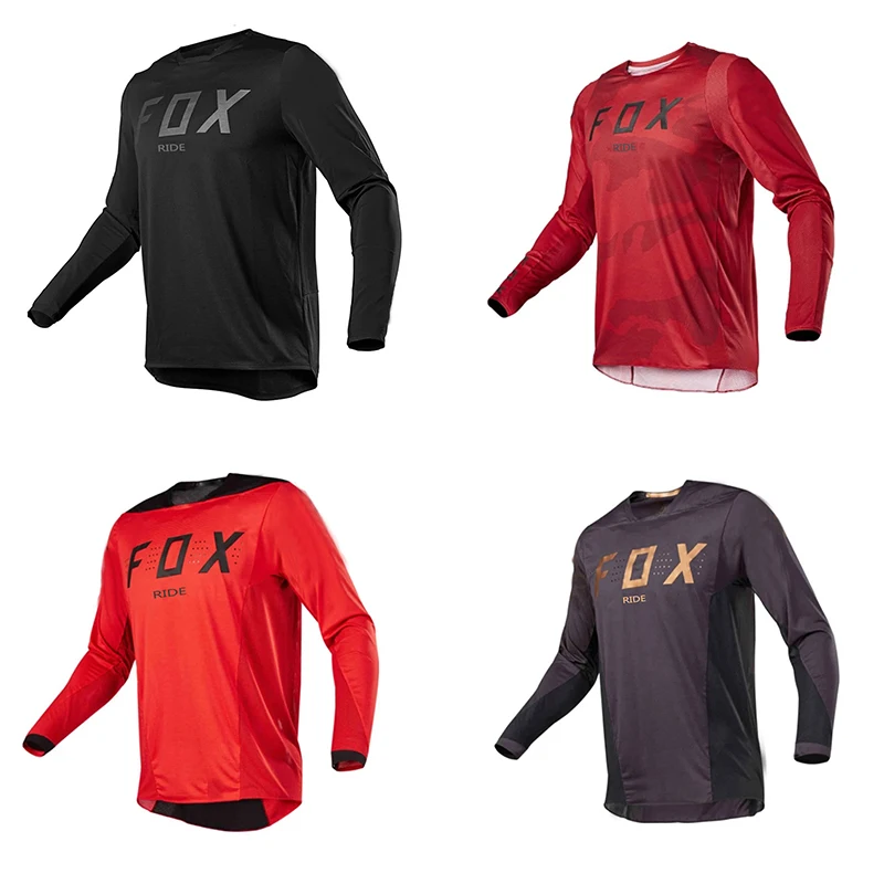 

moto bicycle jersey long sleeve cycling enduro mtb shirt downhill t-shirt camiseta motocross mx mountain bike clothing fox mtb