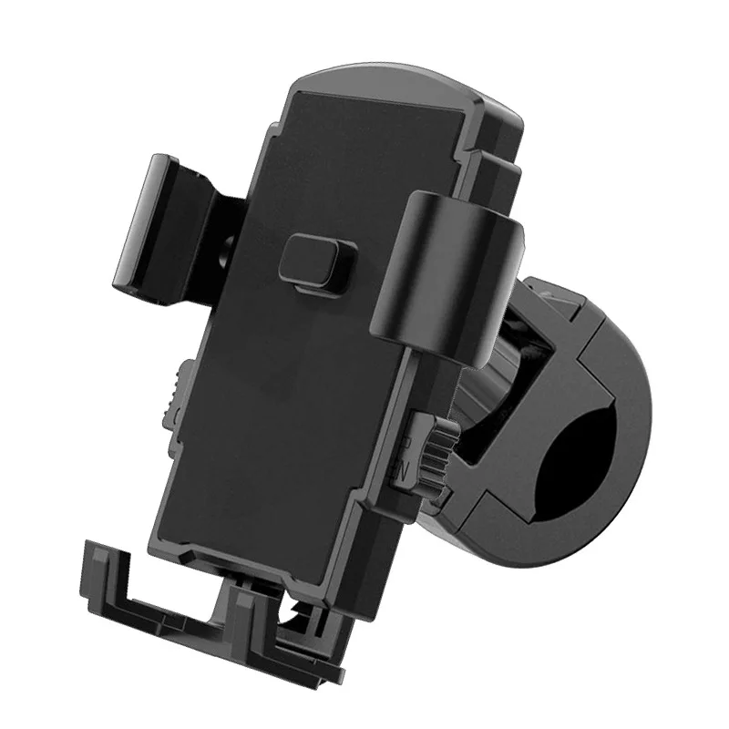

Motorcycle Cell Phone Holder with Rechargeable Metal Upgrade Rearview Mirror Universal Bicycle Handlebar Holder