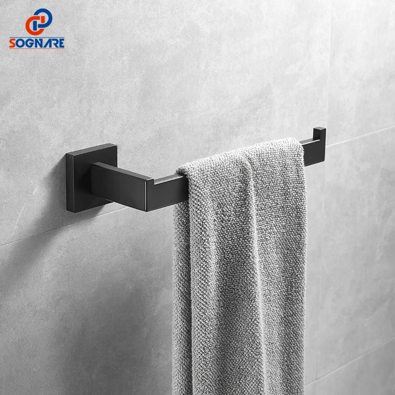 bathroom accessories black bathroom hardware set robe hook towel rail bar rack bar shelf tissue paper holder toothbrush holder free global shipping