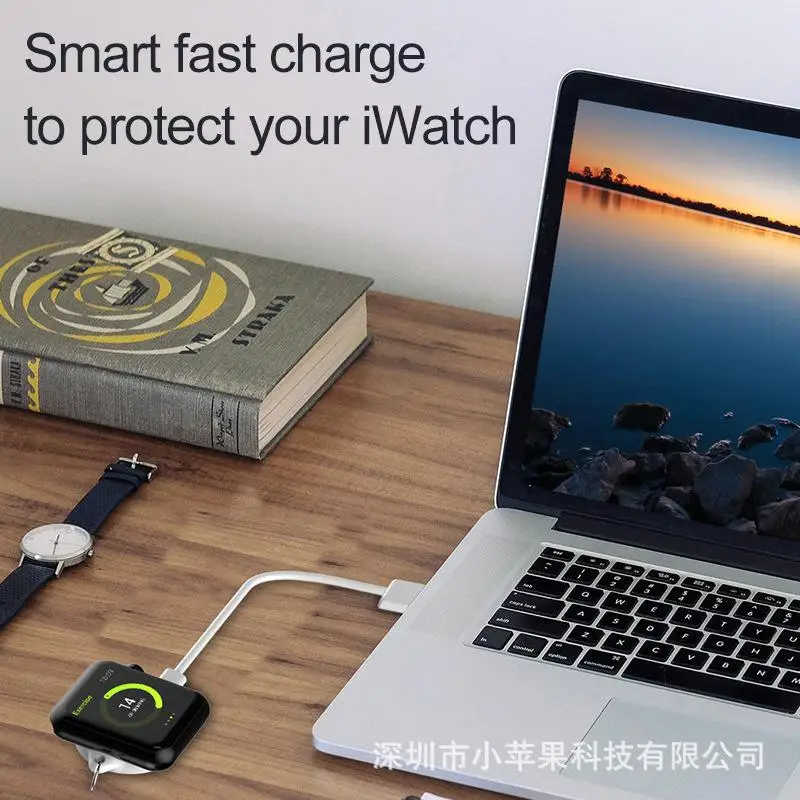 Yiwa внешняя батарея для Apple Watch 1 2 3 4 Беспроводное зарядное устройство Внешний