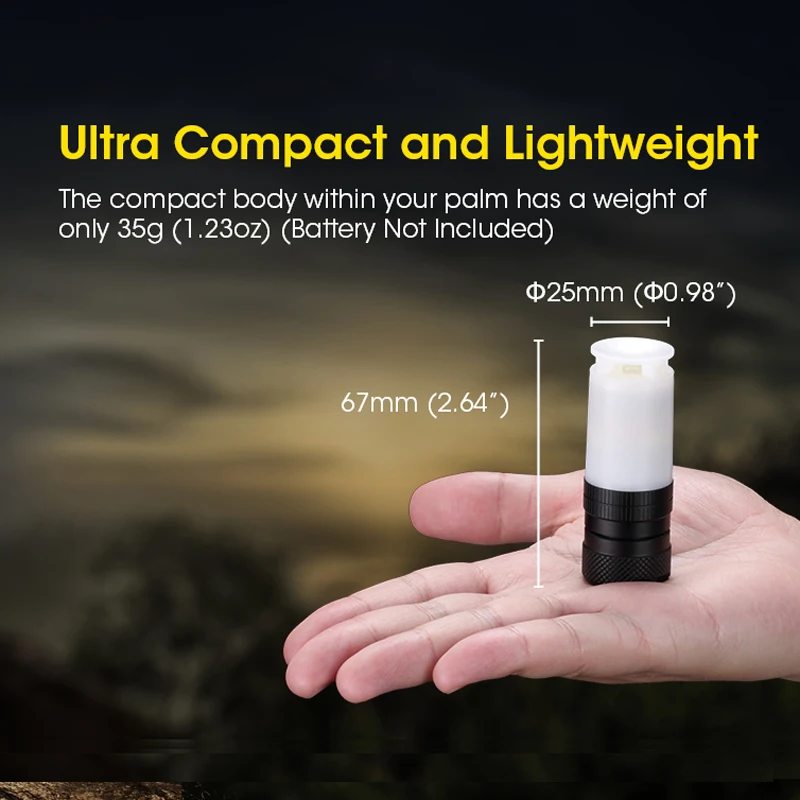 NITECORE NWE30 120dB аварийный электронный свисток + 2000 люмен смарт датчик мигающий