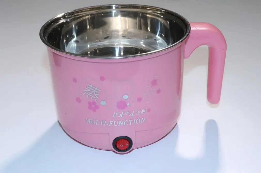 

1.8L Multifunction Stainless Steel Electric Cooker with Steamer Hot Pot Noodles Pots Rice Cooker Steamed Eggs Pan Soup Pots