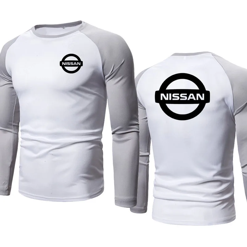 

2021 высококачественный повседневный мужской пуловер с принтом логотипа NISSAN, весна-осень, модная мужская толстовка, Хлопковая мужская Толсто...