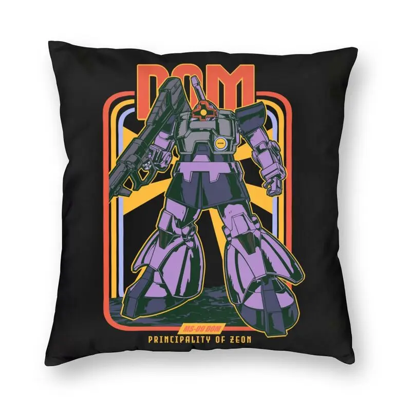 

Ретро Dom Gundam наволочка для подушки аниме мех робот манга мейка Япония Харадзюку гунпла квадратная наволочка для подушки Чехол для подушки д...
