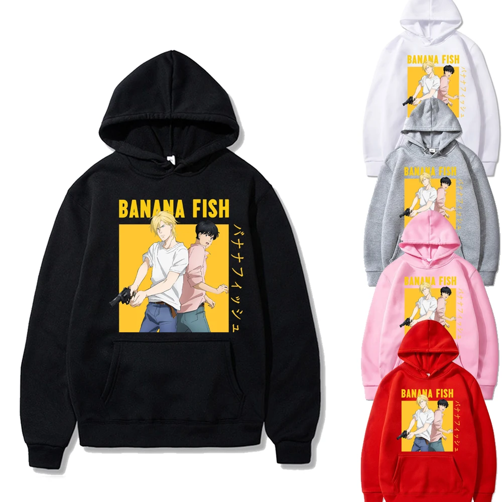

Harajuku Banana Fish anime Hoodie Men/Women casual Hoodies sweatshirt Pullover Streetwear Clothes