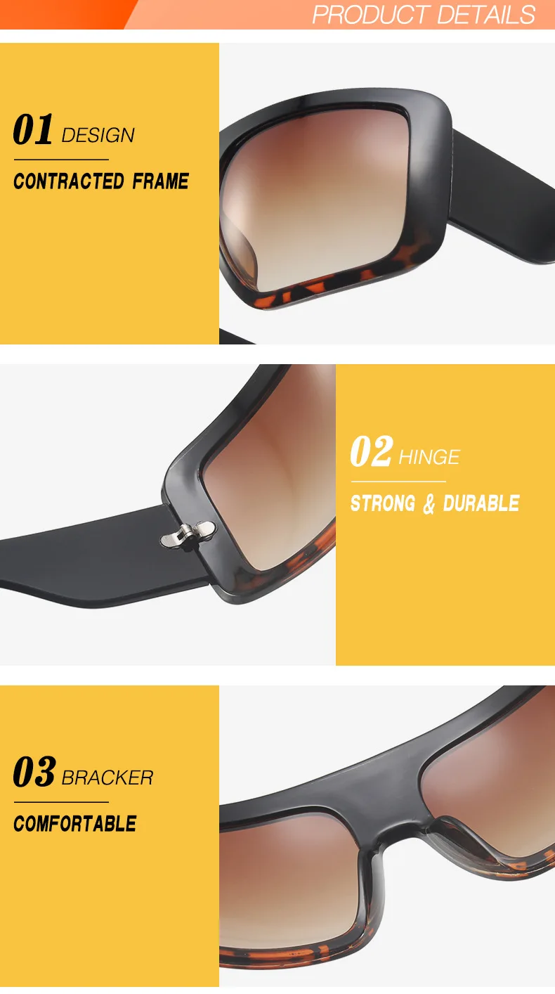 

2021 Wide Frame Eye Protection Sunglasses Women Men Vintage Goggles Oversized Shades Sun Glasses Female Oculos de sol UV400