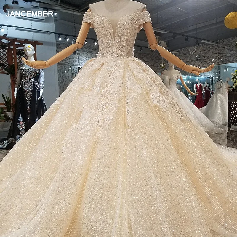 LS41002 Бесплатная доставка свадебное платье с блестками милое открытыми плечами на