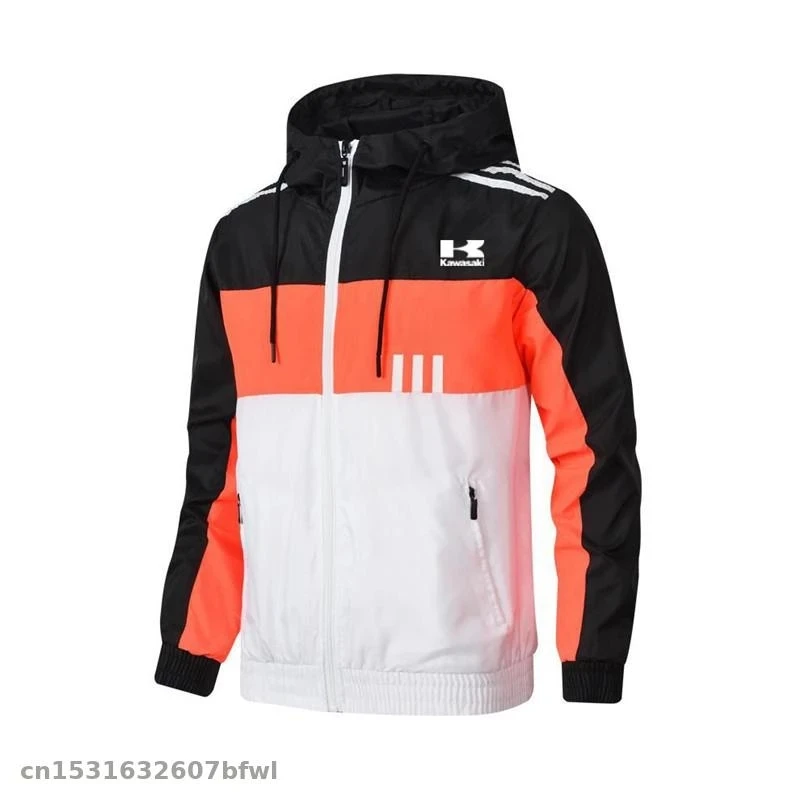 Ветрозащитная Мужская куртка с капюшоном легкая водонепроницаемая ветровка на