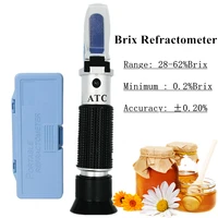 28 62 brix refractometer sugar meter beekeeping refractometer honey refractometer sugar content testing equipment with box 40