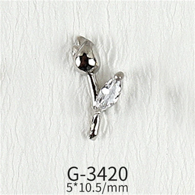 3PSC / набор светлых роскошных цветочных узоров в форме сердца золотая и серебряная