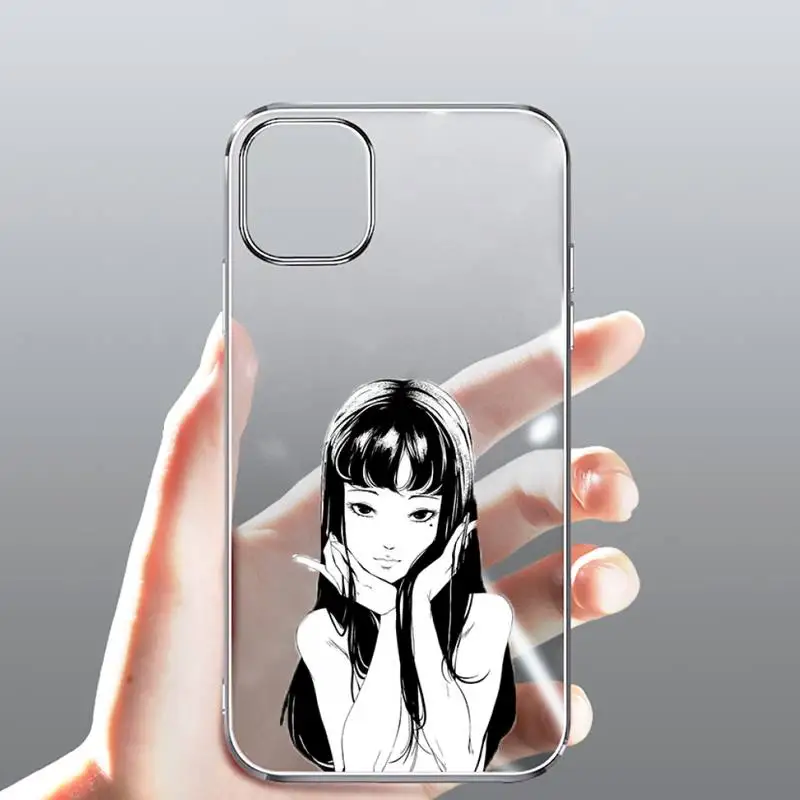

horror comic Tomie Junji Itou Phone Case Transparent for Clear iPhone case 11 12 mini pro XS MAX 8 7 6 6S Plus X 5S SE 2020 XR