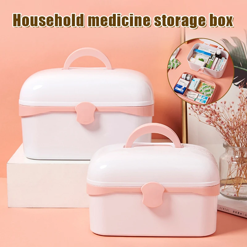 

Multi-Purpose Storage Box Container Family First Aid Box Medicine Box Organizer @LS