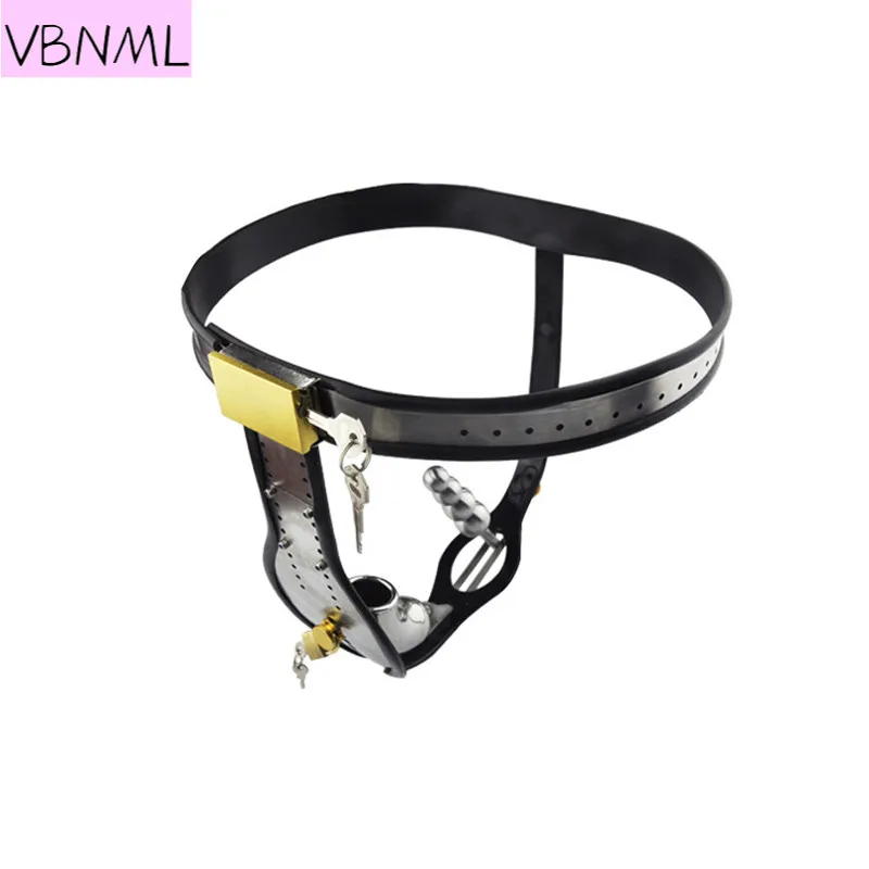New Stainless Steel Male Underwear Chastity Belt With Removable Anal Plug Cock Cage Fully Adjustable Chastity Device Penis Lock