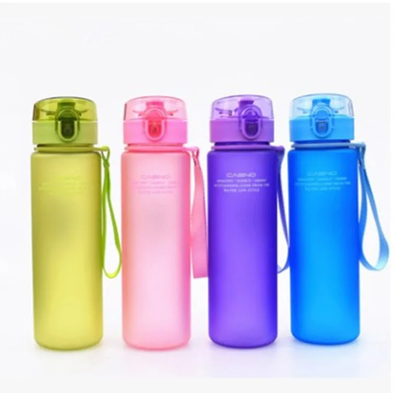 

400ml 560ml School Leak Proof Direct Drinking Sports Water Gift Bottle High Quality Tour Hiking Portable Bottles Drinkware