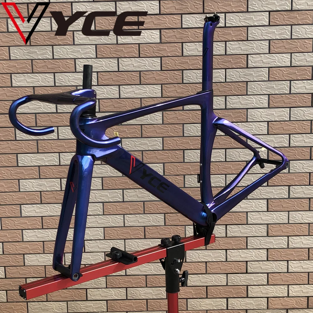 VYCE синий фиолетовый хамелеон HQR37 disc тормозной углеродная рама для Велосипеды