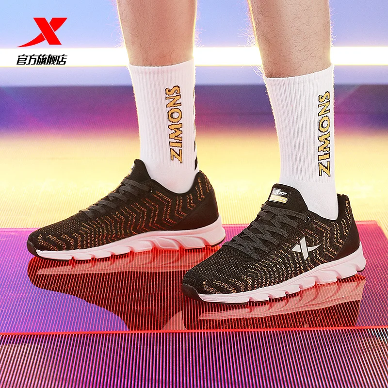 Летние сетчатые дышащие Спортивные кроссовки Xtep BLADE Мужская беговая Обувь для