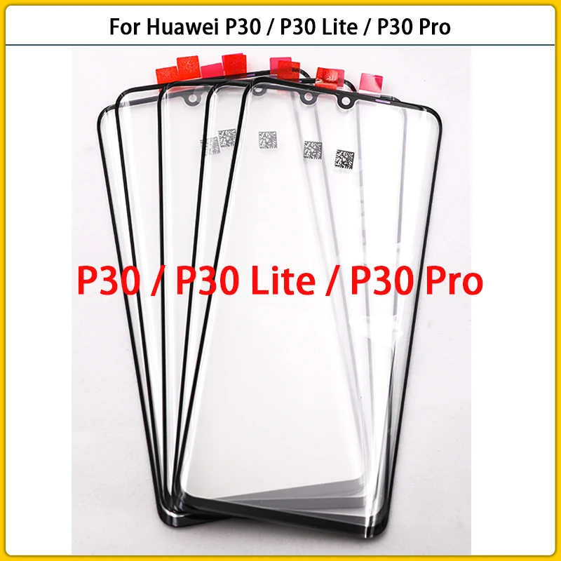 Per Huawei P30 P30 Pro ELE-L09 P30 Lite Nova 4E Touch Screen Display LCD pannello frontale in vetro lente TouchScreen copertura in vetro esterno