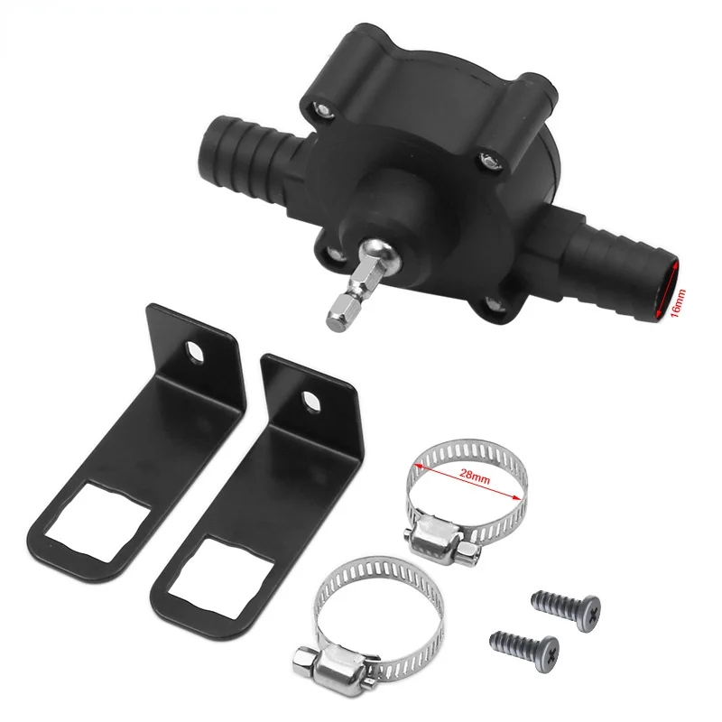 

Electric Drill Pump Self Priming Transfer Pumps Oil Fluid Water Pump Portable Round Shank Heavy Duty Self-Priming Pump
