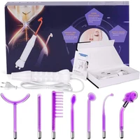 high frequency electrode glass tube violet purple light acne wand skin care spot acne remover spa beauty facial machine