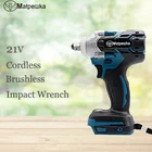 Электрический гайковерт 18 в, перезаряжаемый торцевой ключ 12, бесщеточный ударный гайковерт, электрический инструмент без батареи и аксессуаров