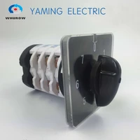 manufacturer 0 7 position switch rotary switch 50a 4 pole universal changeover cam switch silver contact ymz12 504