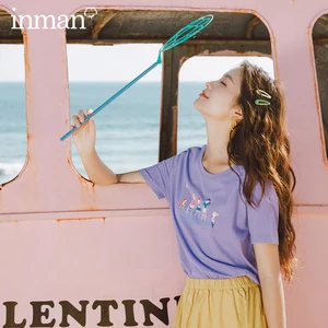 Милая футболка с круглым вырезом для девушек, с забавным принтом, для детей, милая хлопковая футболка с короткими рукавами для женщин на лето