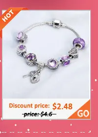 Queen Jewelry Femme DIY бусины браслеты и браслеты браслет с подвесками Серебряный кулон браслеты для женщин Подарки для свадьбы Винтаж