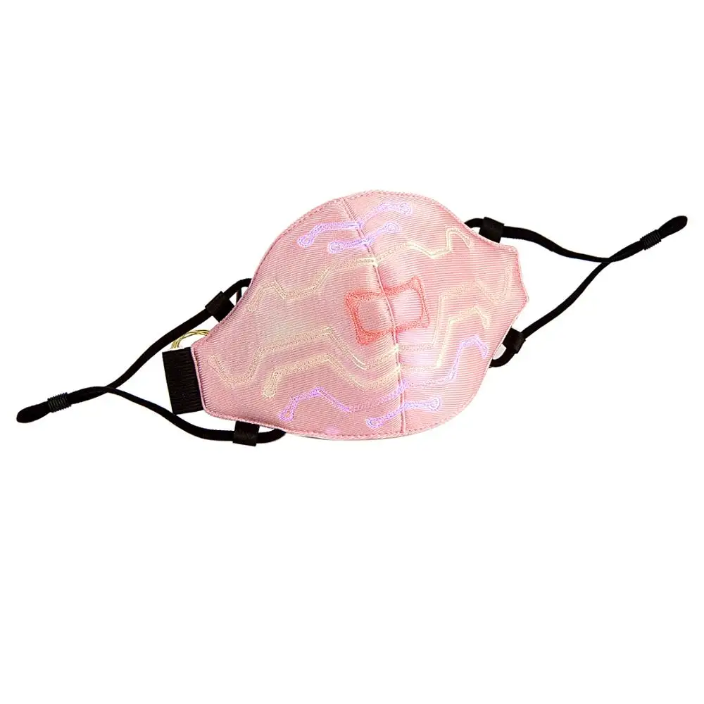 Светодиодная светящаяся маска для лица со звуковым управлением Карнавальная