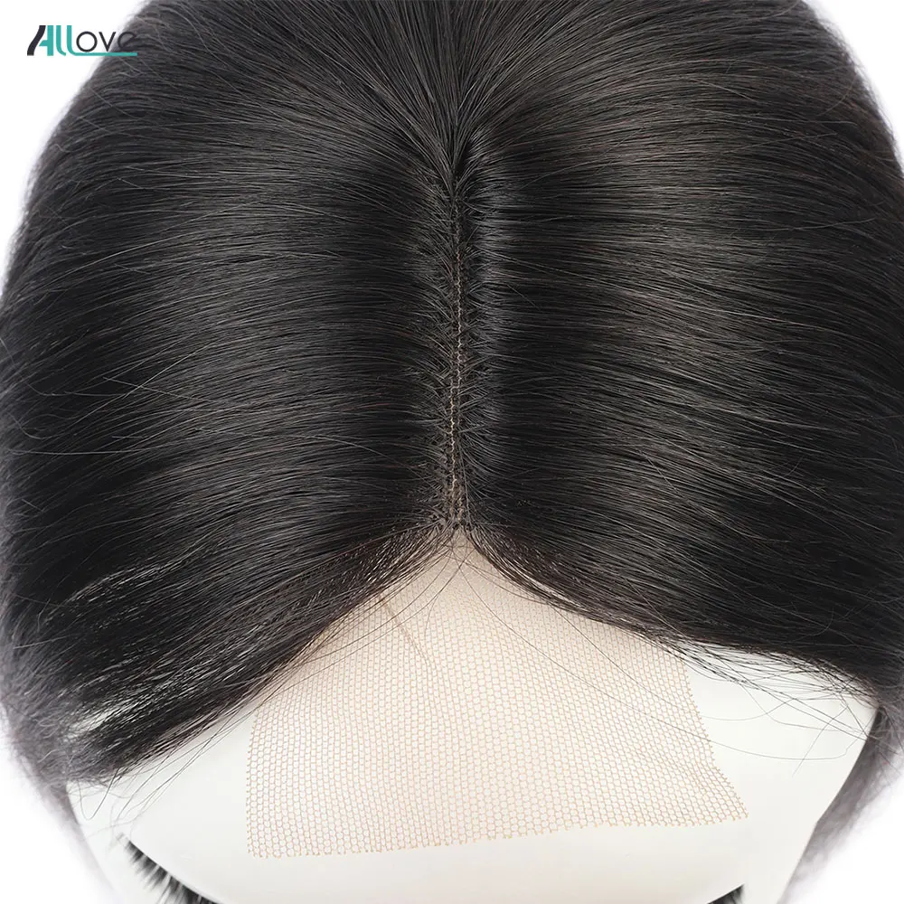 Allove 2X4 глубокая волна Кружева Закрытие Remy бразильские волосы закрытие 1 шт |