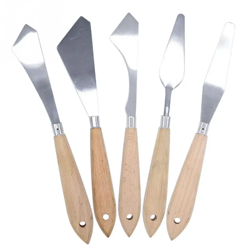 Набор шпателей для рисования универсальная шпатель из нержавеющей стали маслом