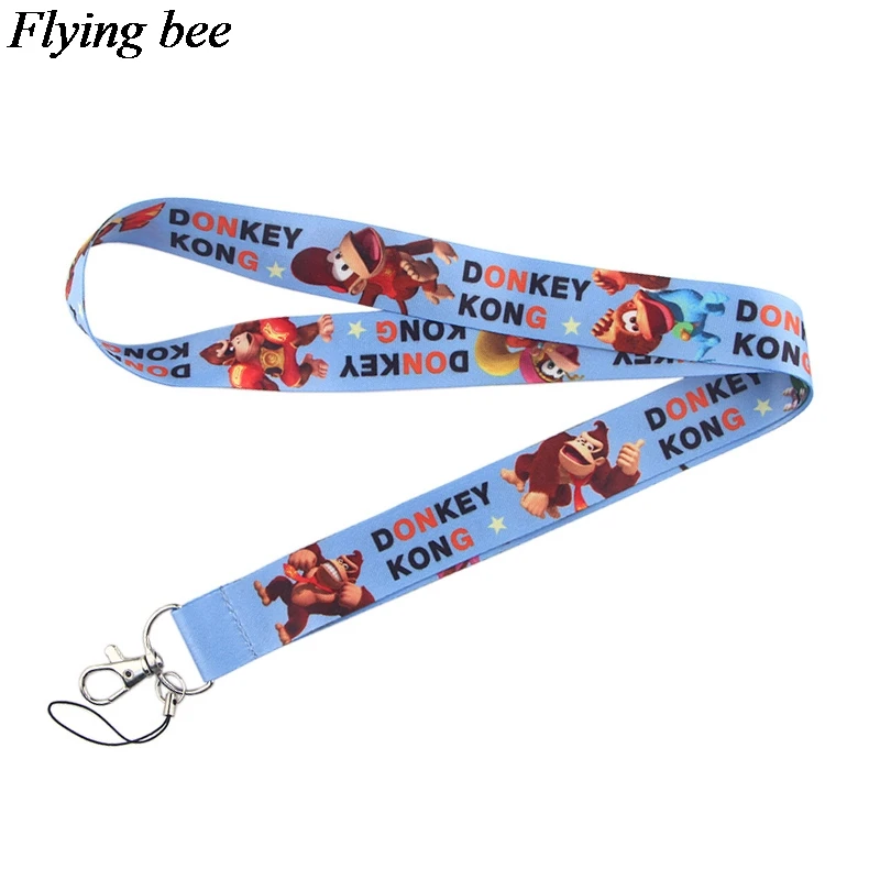

Flyingbee Donkey Keychain Cartoon Cute Phone Lanyard Women Fashion Strap Neck Lanyards For ID Card Phone Keys X0539