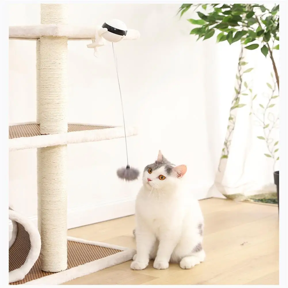 

Electric Funny Cat Education Toy Swing Lifting Fur Ball Pet Supplies