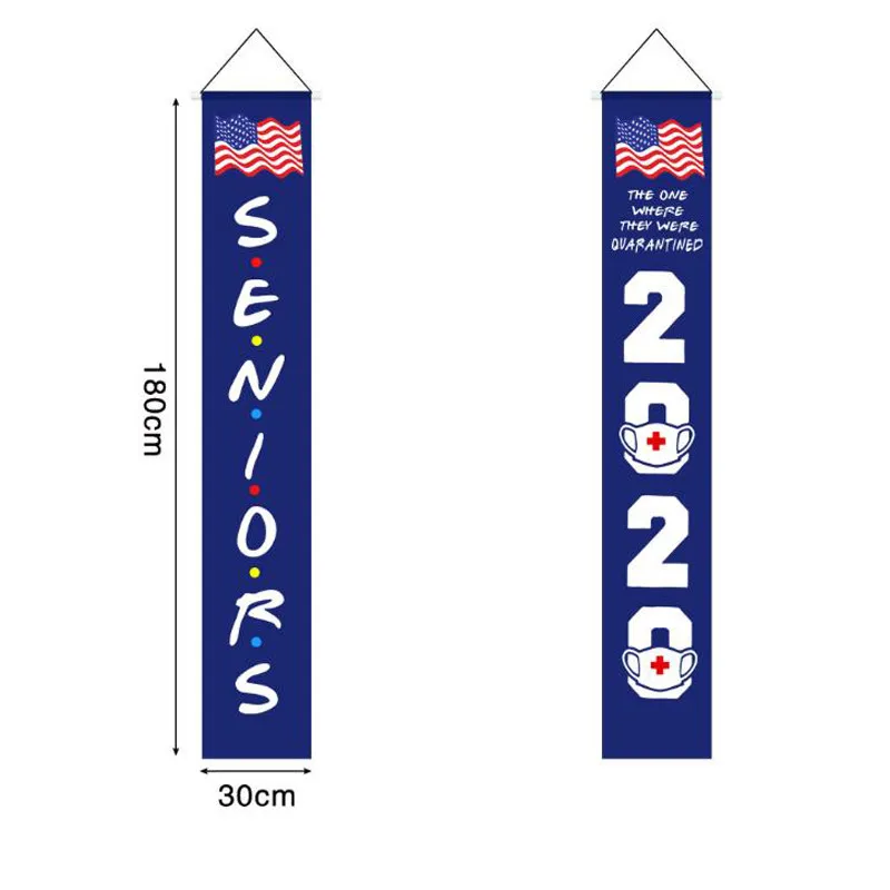 

Home Mall Ornament Door Couplet Hanging Flags Porch Sign Background 2021 Congrats Grad Ceremony Graduation Decorations Banners