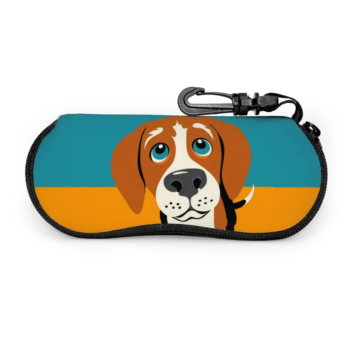 Мягкий Чехол для очков на молнии с кошачьим принтом| |