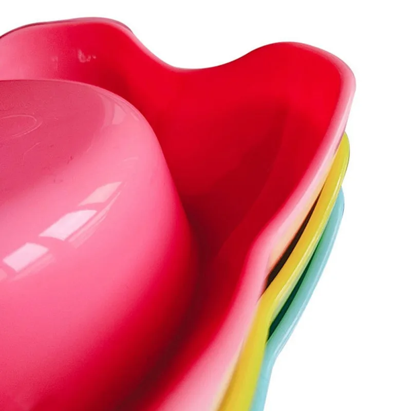 

Pet Dog Stainless Steel Petal Bowl Dog And Cat Bowl Pet Wear-Resistant And Drop-Resistant Bowl Pet Supplies