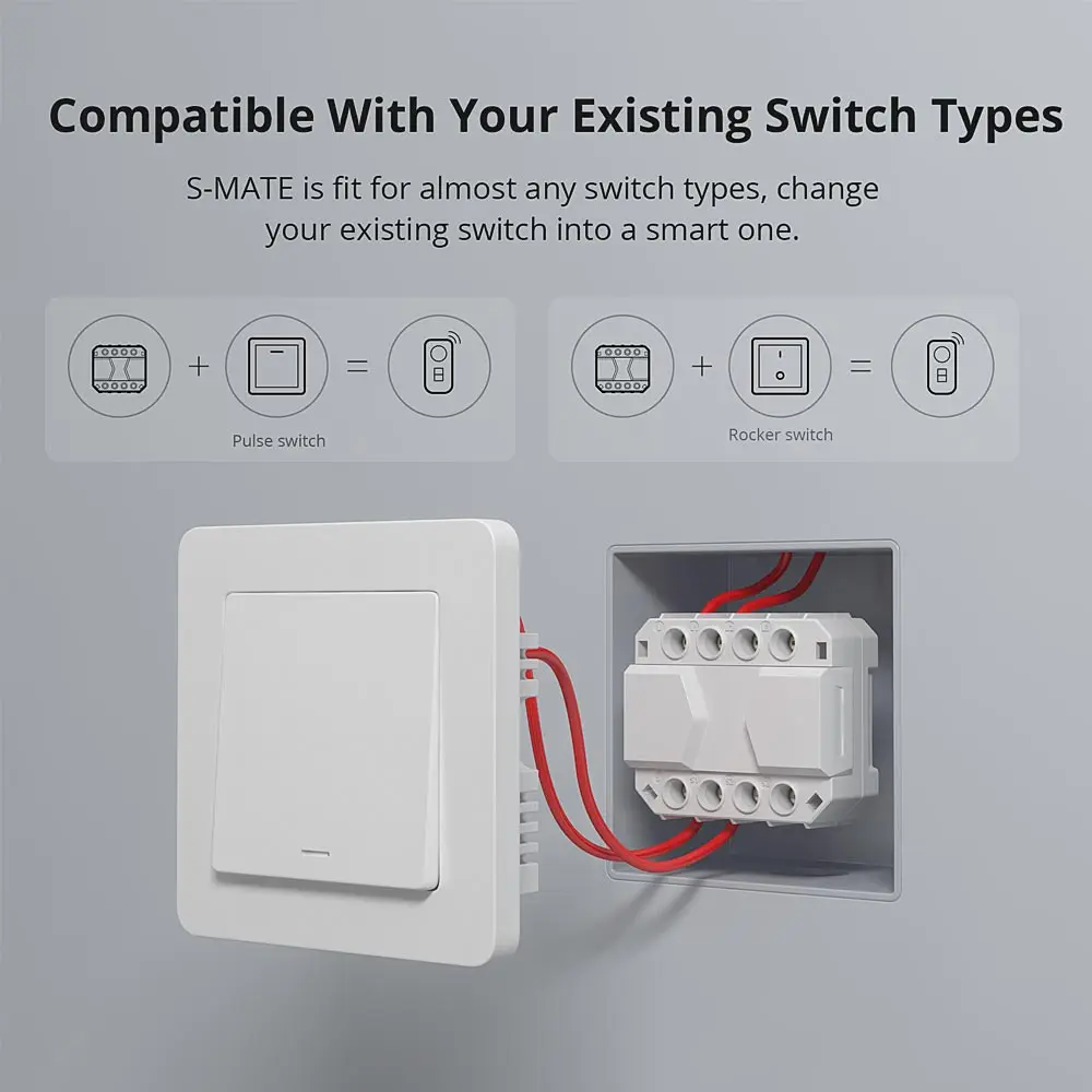 SONOFF MINI R3 16A Smart Switch REST API Решение без нейтральной линии с S-MATE eWeLink-Remote Control через eWeLink