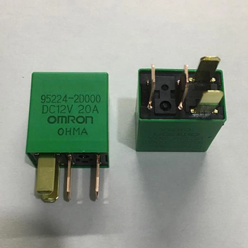1 шт. автомобильный бочонок фиолетовый реле для KIA 12V 20A OMRON 4 Пина зеленый цвет