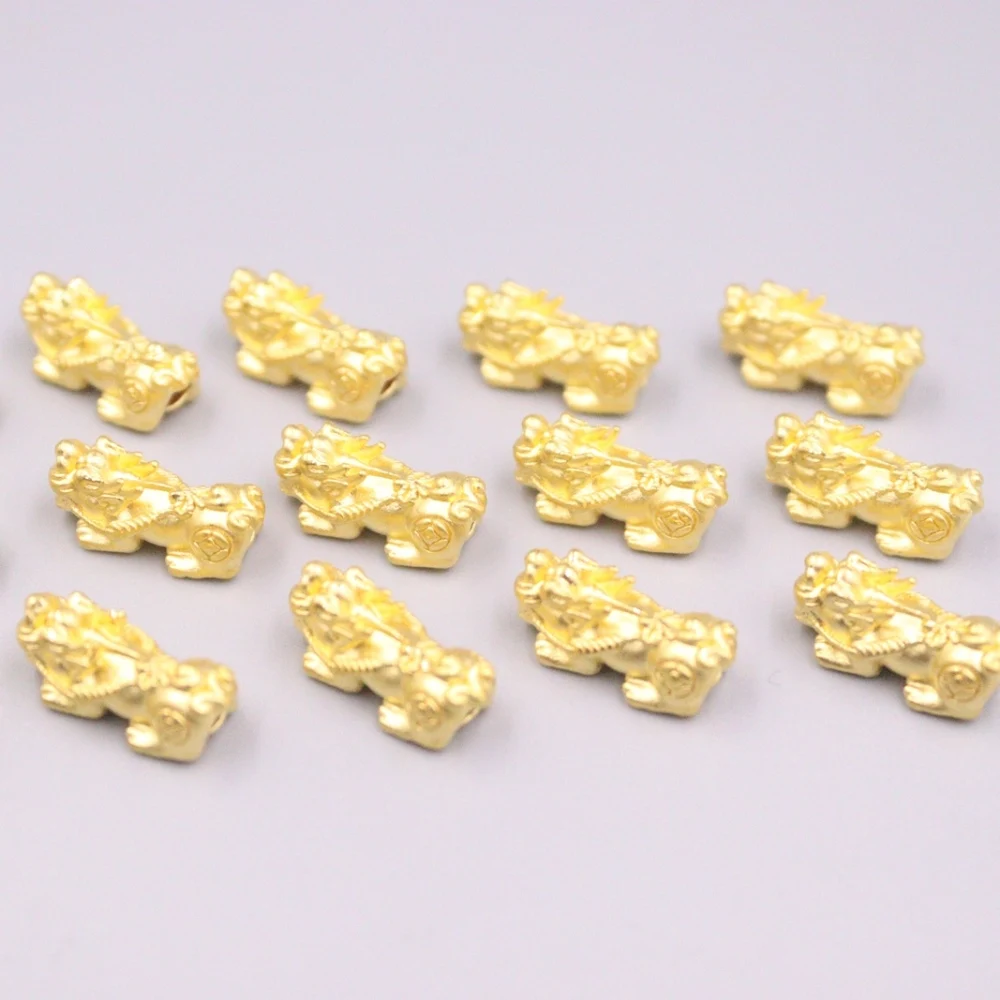 1 шт. однотонная Подвеска из желтого золота 24 карата 0 4-0 6 г