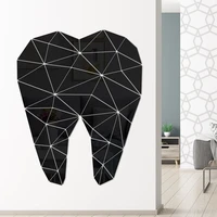 acrylic mirror tooth shaped wall stickers dental care dentist clinic stomatology 3d wall art decal home office decor