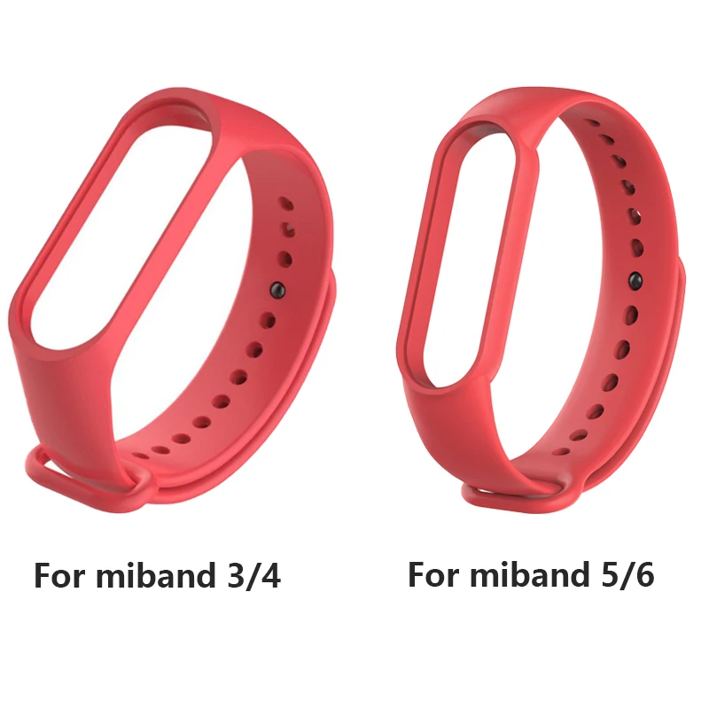 Silicone Bracelet for Xiaomi Mi Band 7 6 5 4 3 Sport Wristband Mi Band 5 6 Band4 replacement strap For miband 7 Smart watch band
