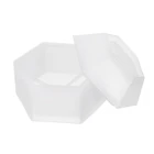 1 шт. силиконовая форма для ювелирных украшений, Шестигранная Коробка для хранения, прессформа для изготовления эпоксидной смолы DIY, ручная работа, глина, полимерная форма