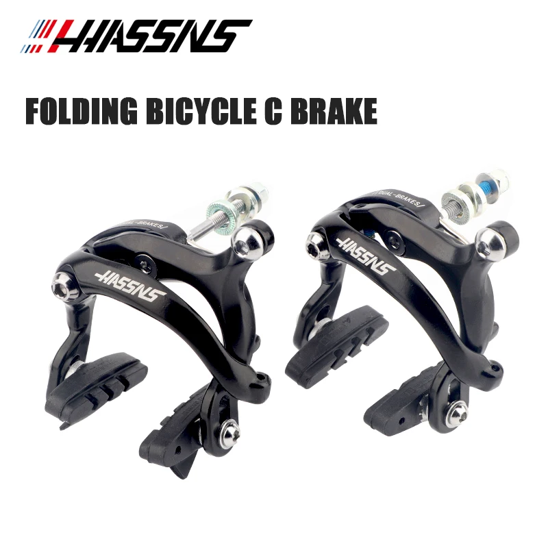 

HASSNS Bicycle Brakes Arms Horseshoe Brakes For Folding Bike Direct Mount Caliper Set BMX Rim Caliper C Type Cycling Accesories