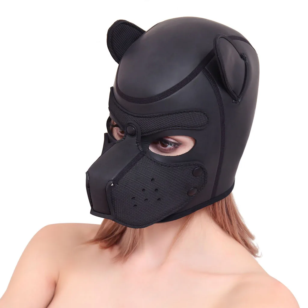 Эротический головной убор маска для ролевых игр тренировочная собак сексуальные