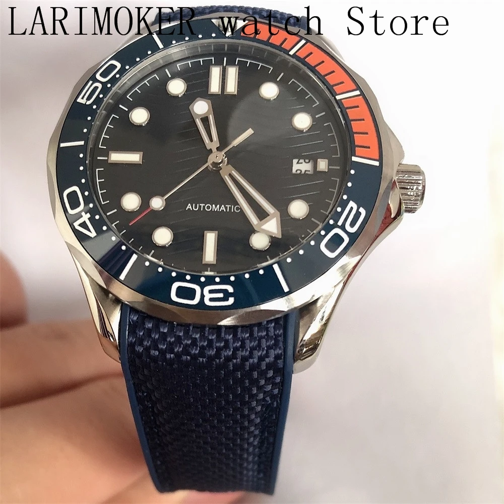 

41mm Waterproof Automatic Men's Watch Miyota 8215 NH35 Movement Date Indicator Sapphire Glass Luminous Ceramic Bezel Bliger