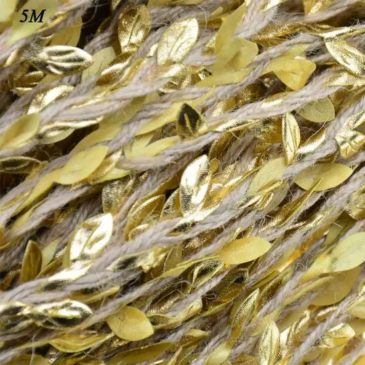 Gold LAPHIL 2 м 5 см лента из натуральной джутовой мешковины с кружевом деревенские Свадебные украшения Винтажные джутовые Hessain ленты рулоны вечерние принадлежности - Цвет: Gold