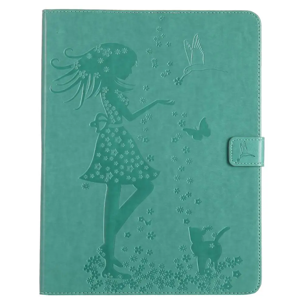 Girls and Cats pattern PU Leather Tablet Case For Apple Ipad 2 3 4 9.7 inch Wallet Flip Stand Cover 234 9.7&quot Funda+pen | Компьютеры и