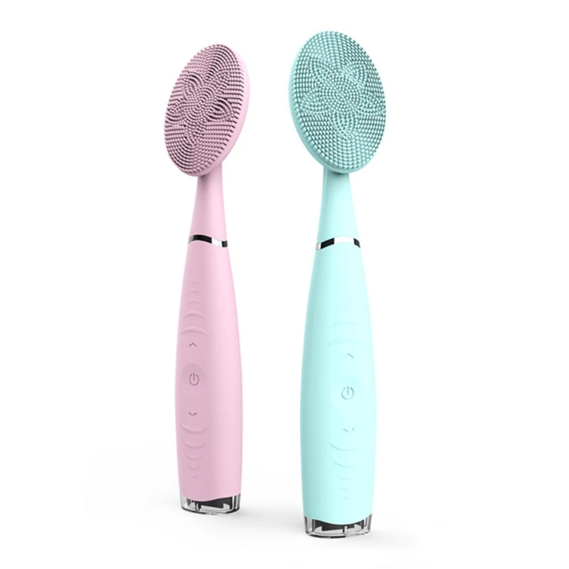 

X7JA Electric Facial Cleaning Instrument Silicone Face Brush Ipx6 Waterproof Silicone Face Brush, Hand-held Cleaning