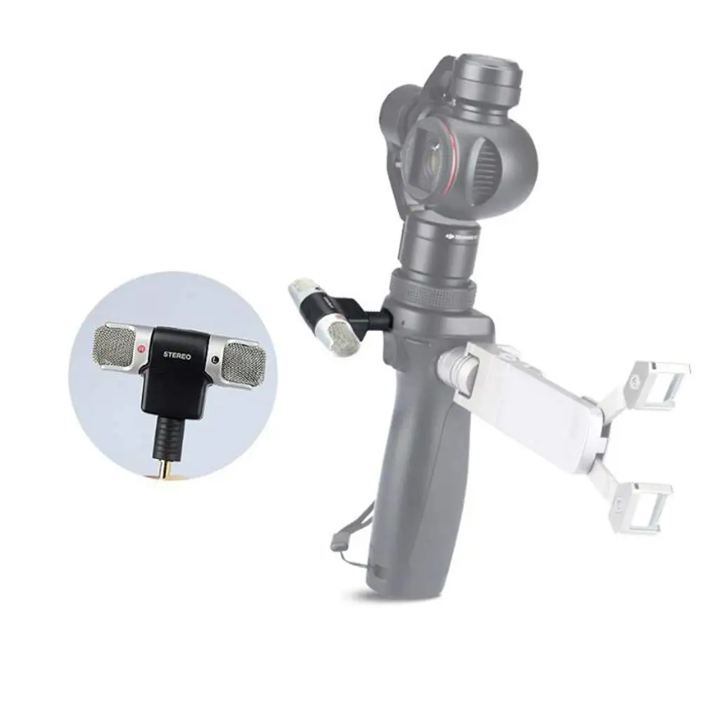 Для DJI Osmo карманный внешний беспроводной микрофон с двойным стереозаписывающим