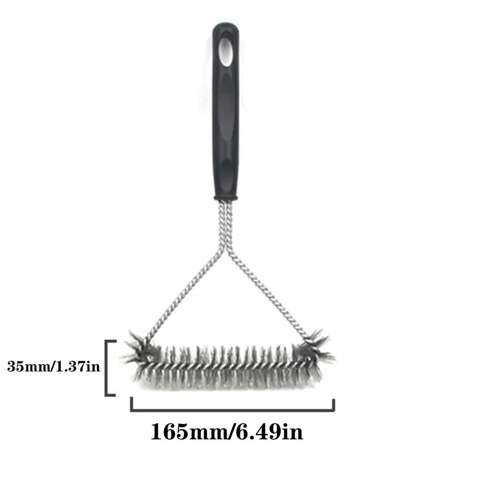 

11" Triangle Wire Barbecue Cleaning Brush Excellent Cleaning Performance And Anti Rust Ability
